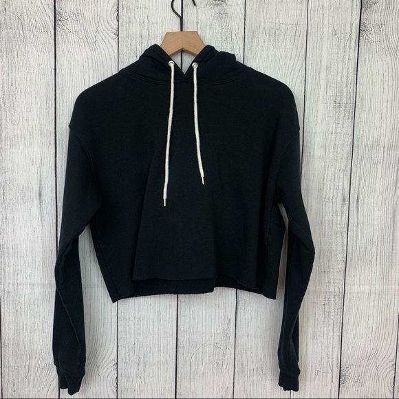 Wild Fable Target woman’s black cropped hoodie